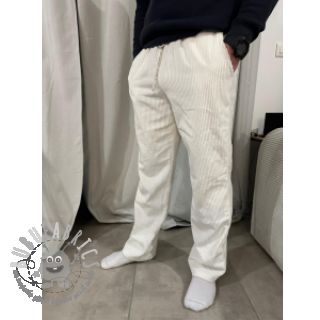 Velluto a coste ecru