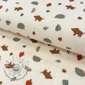 Mussola/Doppia garza Forest animals ORGANIC SIMPLY NATURAL