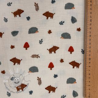 Mussola/Doppia garza Forest animals ORGANIC SIMPLY NATURAL