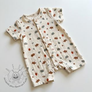 Mussola/Doppia garza Forest animals ORGANIC SIMPLY NATURAL