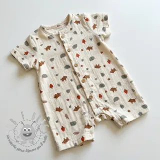 Mussola/Doppia garza Forest animals ORGANIC SIMPLY NATURAL