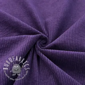 Velluto a coste 6W WASHED STRETCH dark purple