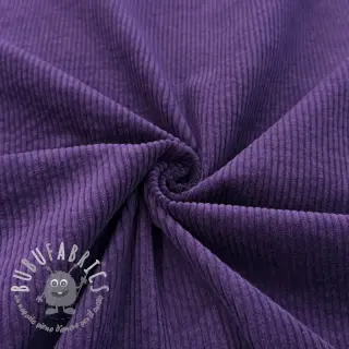 Velluto a coste 6W WASHED STRETCH dark purple