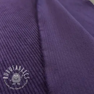 Velluto a coste 6W WASHED STRETCH dark purple