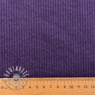 Velluto a coste 6W WASHED STRETCH dark purple
