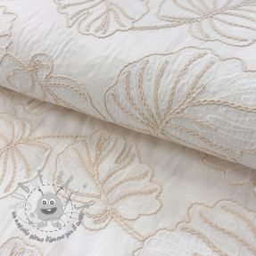 Tessuto di cotone VOILE EMBROIDERY Kady off white
