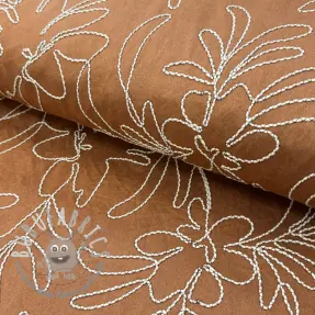 Tessuto scamosciato Tape flower cinnamon