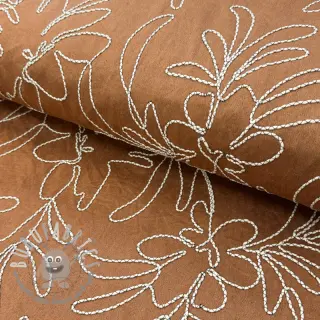 Tessuto scamosciato Tape flower cinnamon