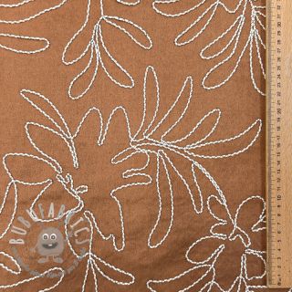 Tessuto scamosciato Tape flower cinnamon