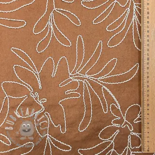 Tessuto scamosciato Tape flower cinnamon