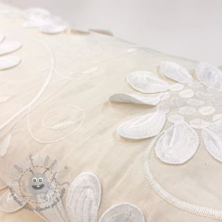 Tessuto di cotone EMBROIDERY Bellagio butter