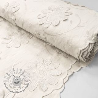 Tessuto di cotone EMBROIDERY Bellagio off white
