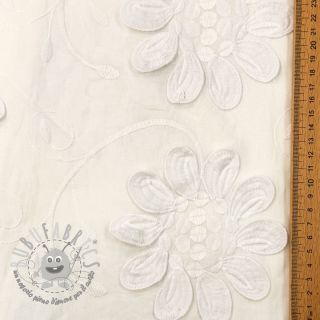 Tessuto di cotone EMBROIDERY Bellagio off white