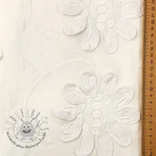 Tessuto di cotone EMBROIDERY Bellagio off white