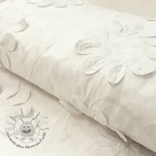 Tessuto di cotone EMBROIDERY Bellagio off white