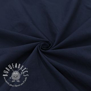 Tessuto di cotone WASHED navy