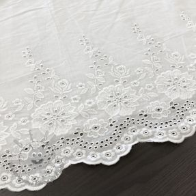 Tessuto di cotone EMBROIDERY Leon border