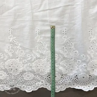 Tessuto di cotone EMBROIDERY Leon border