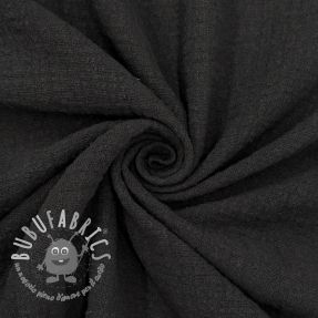Tessuto di cotone SLUB WASHED black