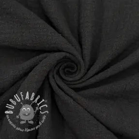 Tessuto di cotone SLUB WASHED black