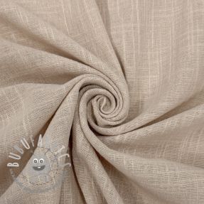 Tessuto di cotone SLUB WASHED beige