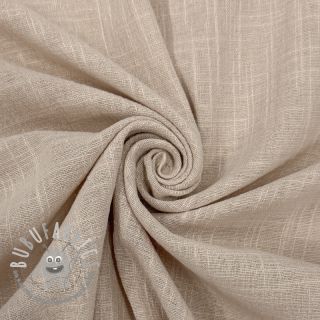 Tessuto di cotone SLUB WASHED beige