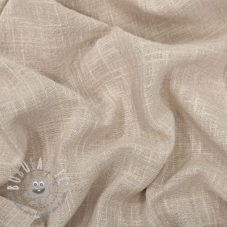 Tessuto di cotone SLUB WASHED beige