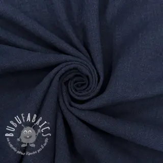Tessuto di cotone SLUB WASHED navy
