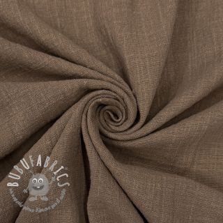 Tessuto di cotone SLUB WASHED taupe