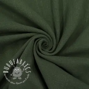 Tessuto di cotone SLUB WASHED army green