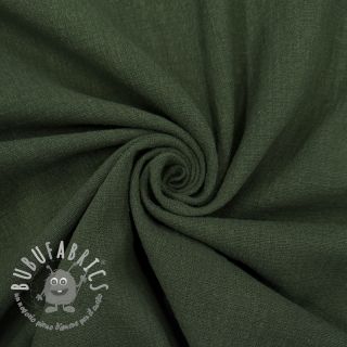 Tessuto di cotone SLUB WASHED army green