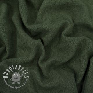 Tessuto di cotone SLUB WASHED army green