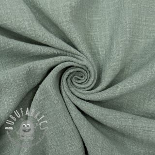 Tessuto di cotone SLUB WASHED old green