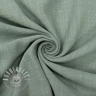 Tessuto di cotone SLUB WASHED old green