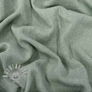 Tessuto di cotone SLUB WASHED old green