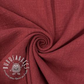 Tessuto di cotone SLUB WASHED wine red