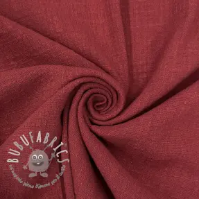 Tessuto di cotone SLUB WASHED wine red