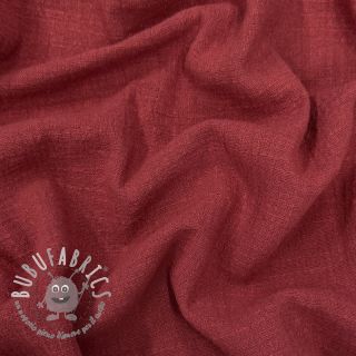 Tessuto di cotone SLUB WASHED wine red