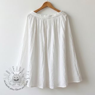 Tessuto di cotone WASHED white