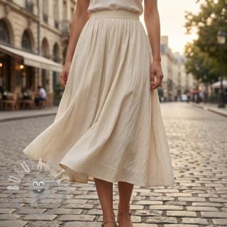 Tessuto di cotone WASHED beige