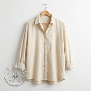 Tessuto di cotone WASHED beige