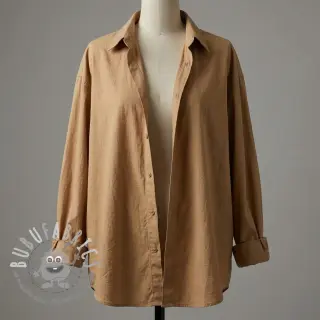 Tessuto di cotone WASHED cinnamon