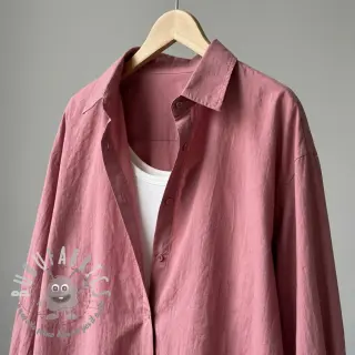 Tessuto di cotone WASHED dark blush