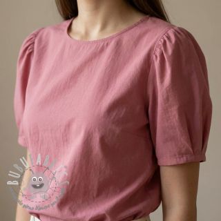 Tessuto di cotone WASHED dark blush