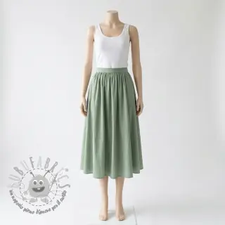 Tessuto di cotone WASHED old green