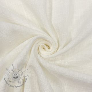 Tessuto di cotone SLUB WASHED ecru