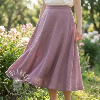 Tessuto di cotone SLUB WASHED lavender