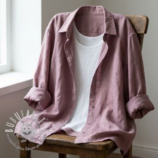 Tessuto di cotone SLUB WASHED lavender