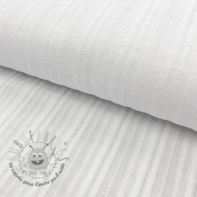 Tessuto di cotone DOBBY Stripe off white