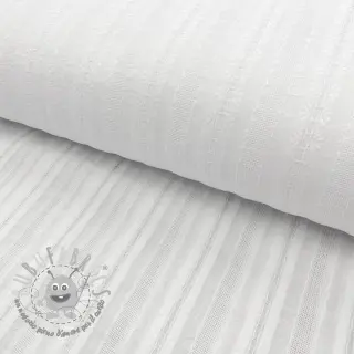 Tessuto di cotone DOBBY Stripe off white